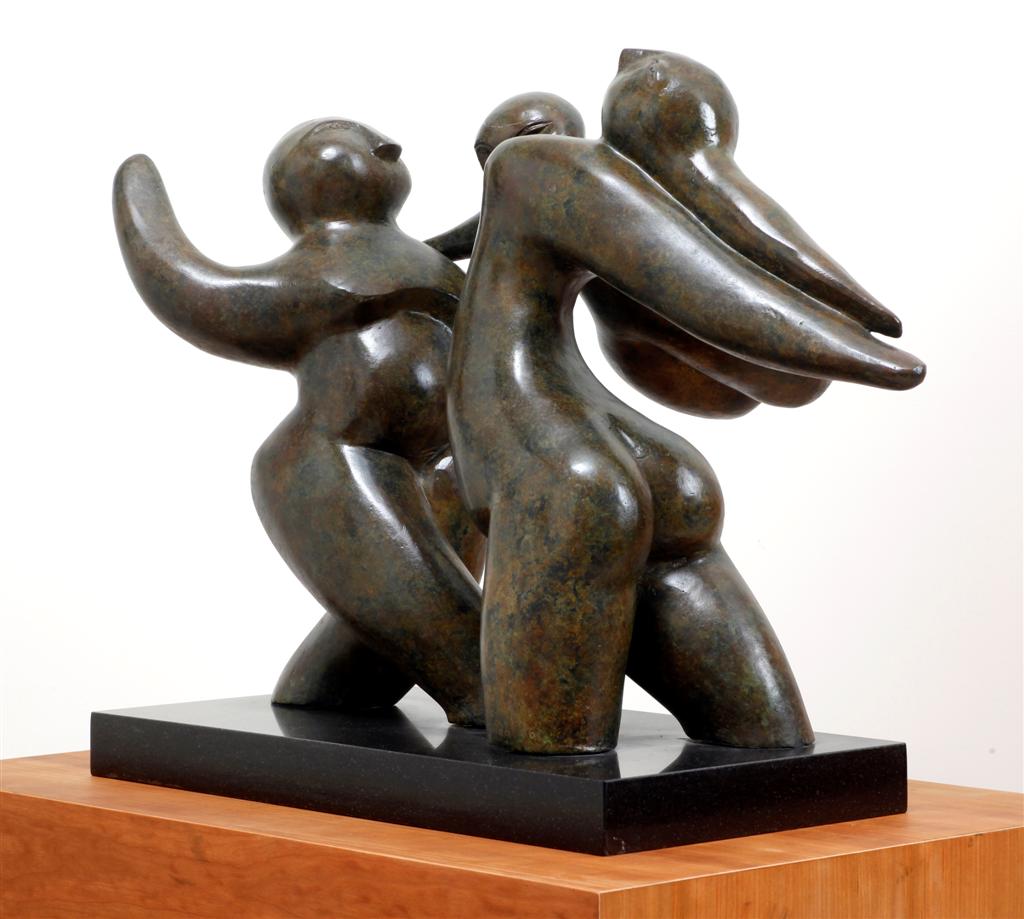Alida Bronze Sculptures Trio
